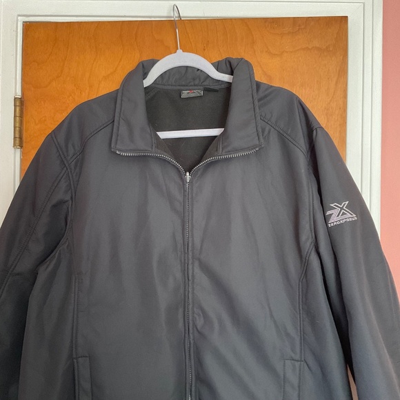 Zeroxposur Men’s Black Jacket Sz XL Medium Weight Casual Full Zip w/Pockets - Picture 2 of 12